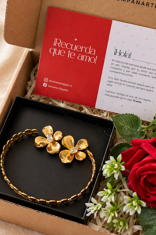 ✨ PACK 4 - ARETES SOFIA + PULSERA FLORCITA