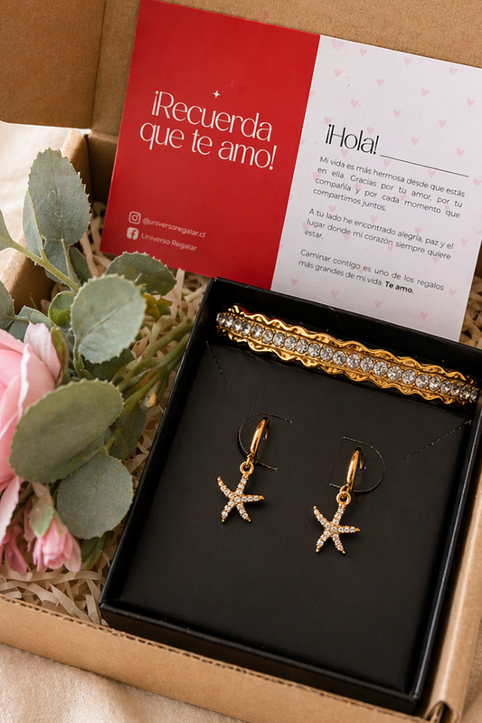 ✨ PACK 5 - ARETES ESTRELLA + PULSERA LIA